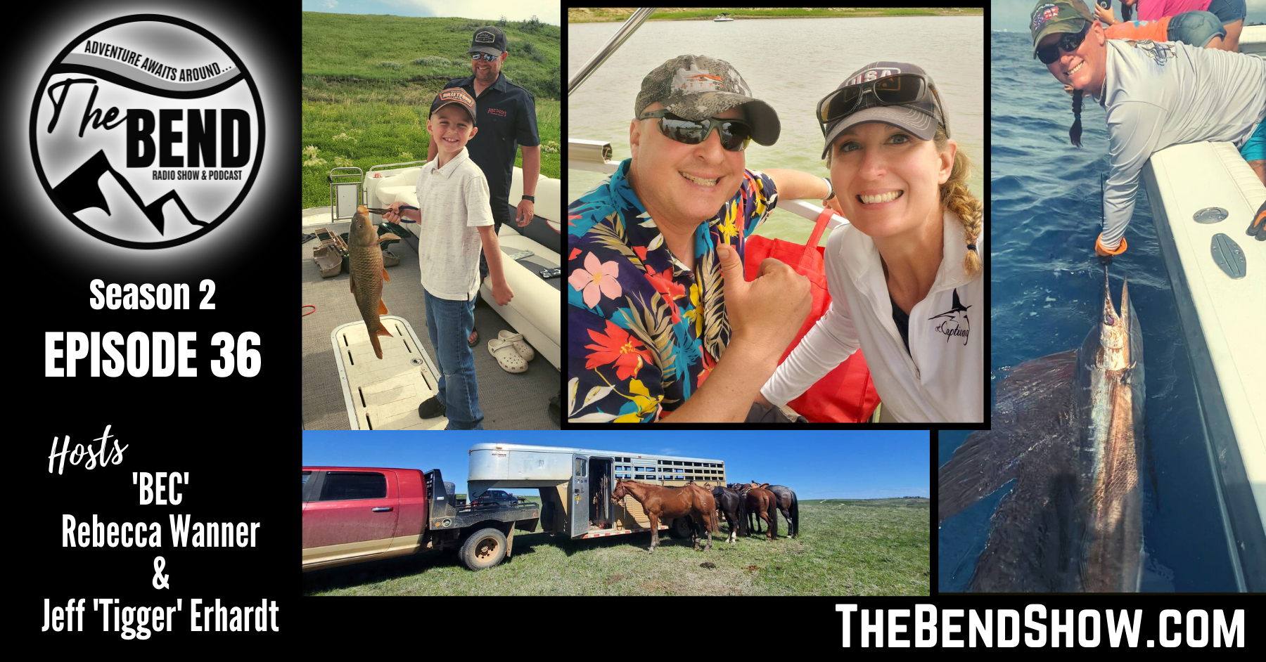 The BEND S2 E36 Website & Radio Outdoors Fishing Livestock Campi