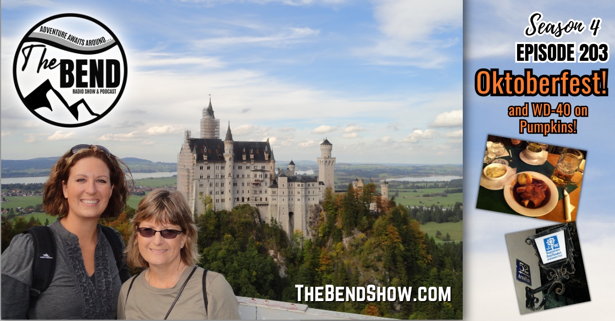 WEBSITE The BEND Show S4 E203 Oktoberfest Kicks Off, Why To Travel There & WD-40 Preserves Pumpkins?! Outdoors & Western Living News. Rebecca Wanner. Jeff Erhardt. Tigger & BEC